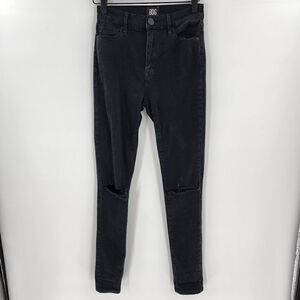 BDG urban Outfitters twig high rise black jeans 25 ripped knee